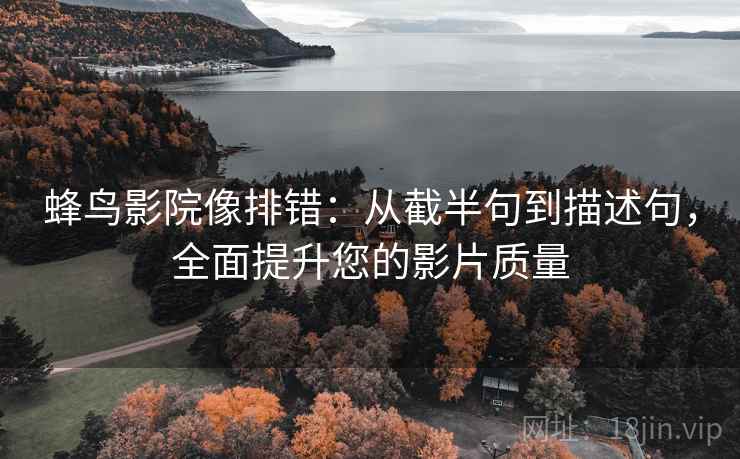 蜂鸟影院像排错：从截半句到描述句，全面提升您的影片质量
